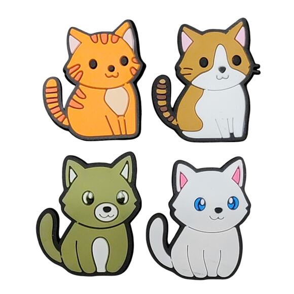 Cat Shoe‎ Charms Lot 15 Pc Kitten Kitty Pet Feline Multicolor Bundle Gift - Picture 2 of 5